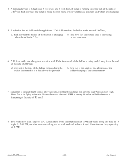 4. A rectangular well is 6 feet long, 4 feet wide, and 8 feet deep. If