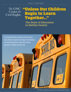 Unless Our Children Begin to Learn Together&hellip;