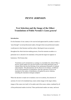 Penny Johnson, Text Selection and the Image of