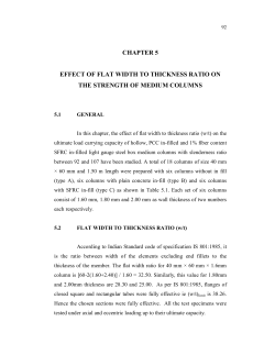 chapter 5 effect of flat width to thickness ratio on the