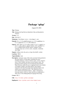Package `qdap`