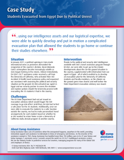 Case Study: Students Evacuated from Egypt Due to Political Unrest