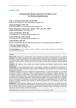 Full Text - Internation Journal Of Caring Sciences