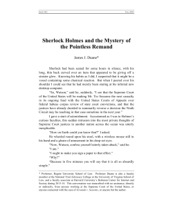 Sherlock Holmes and the Mystery of the Pointless Remand FInal
