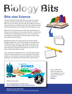 Biology Bits - Biomes - Ask a Biologist
