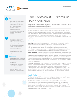 Bromium Joint Solution Brief