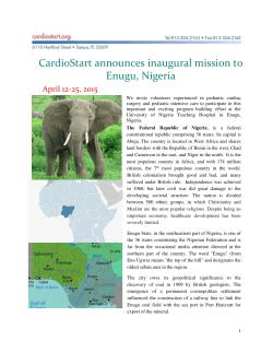 Nigeria-2015 Invitation - CardioStart International