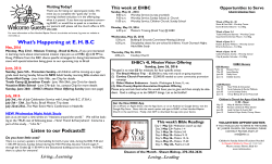 The Week of 5-22-2016 - East Hartford Baptist Church