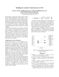 Modeling Pre-Attentive Visual Search in ACT-R