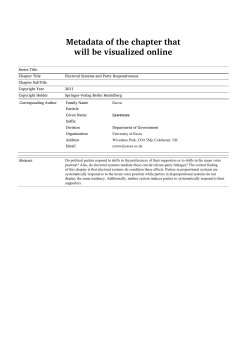 etadata of the chapter that will be visuali ed online