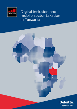 Digital inclusion and mobile sector taxation in Tanzania