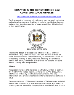 CHAPTER 2: THE CONSTITUTION and CONSTITUTIONAL OFFICES
