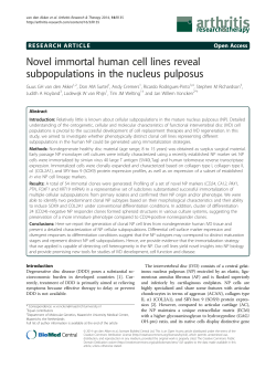 Novel immortal human cell lines reveal subpopulations in the