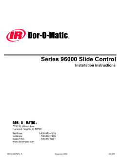 96K Control Instruction Manual