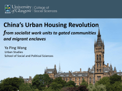 China`s Urban Housing Revolution