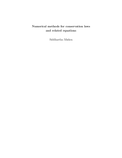 Numerical methods for conservation laws and related equations