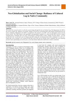 Radiance of Cultural Lag in Native Community