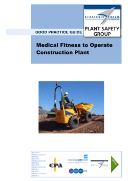 Medical Fitness To Operate Construction Plant