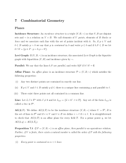 Combinatorial Geometry