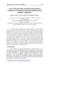 Cure Characteristics and Physicomechanical Properties of Calcium