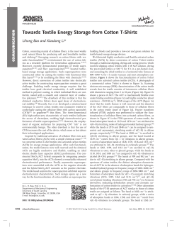 Towards Textile Energy Storage from Cotton TShirts - Futura