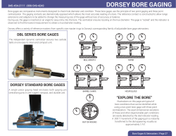 dorsey bore gaging - Dorsey Metrology International