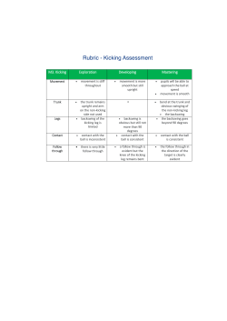 Kicking Self Assessment