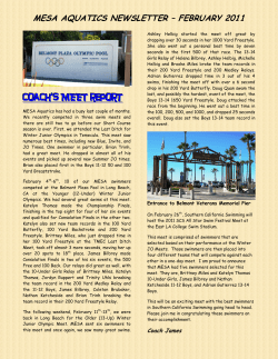 February 2011 Newsletter