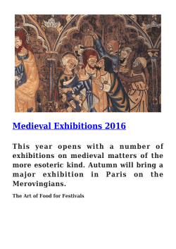 Medieval Exhibitions 2016
