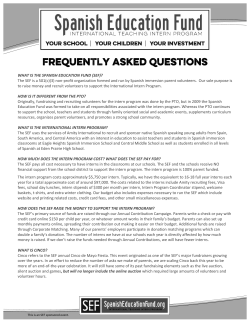 SEF Frequently Asked Questions