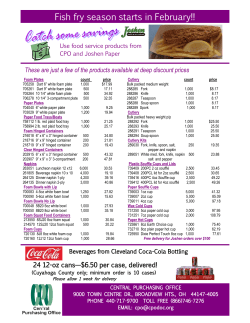 Fish fry season starts in February!!