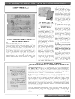 Early Americana, Rev War