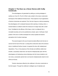 Shi in Architecture: The Efficacy of Traditional Chinese Doors