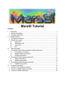 Documentation MarsSI