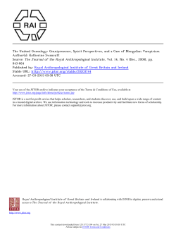 The Undead Genealogy: Omnipresence, Spirit Perspectives, and a