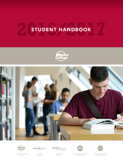 Student Handbook