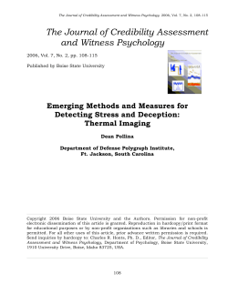 Emerging Methods and Detecting Stress and Thermal Imaging