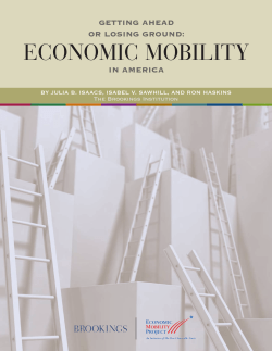 economic mobility of - Brookings Institution