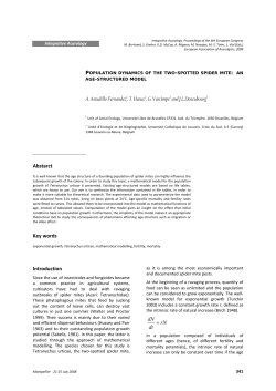 Abstarct Keywords Introduction dN dt = rN