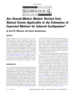 Are Ground-Motion Models Derived from Natural Events Applicable
