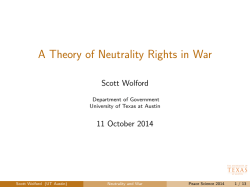 A Theory of Neutrality Rights in War