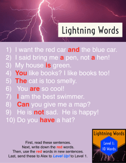 1) I want the red car and the blue car. 2) I said bring me a pen, not a