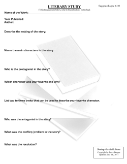 Literary Study ages 6