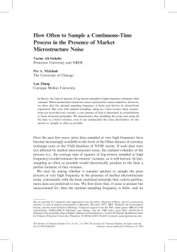 How Often to Sample a Continuous-Time Process in the Presence of