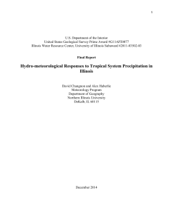 Hydro-meteorological Responses to Tropical System Precipitation in