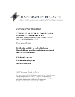 Full Text  - Demographic Research