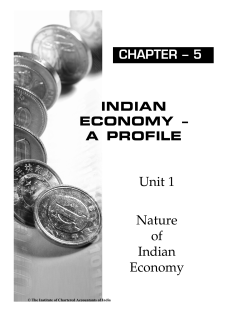 INDIAN ECONOMY &ndash; A PROFILE