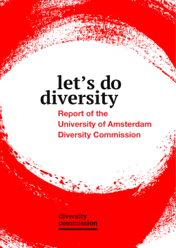 Let`s do diversity - University of Amsterdam
