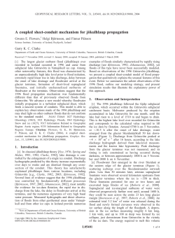 A coupled sheet-conduit mechanism for jo&uml;kulhlaup propagation