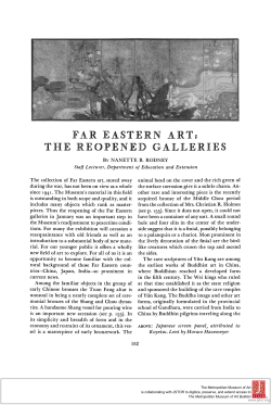 far eastern art: reopened galleries